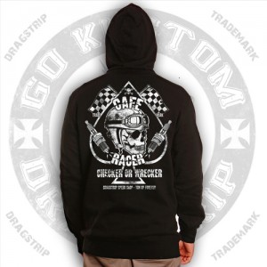 Dragstrip Kustom Checker Wrecker Hooded Top